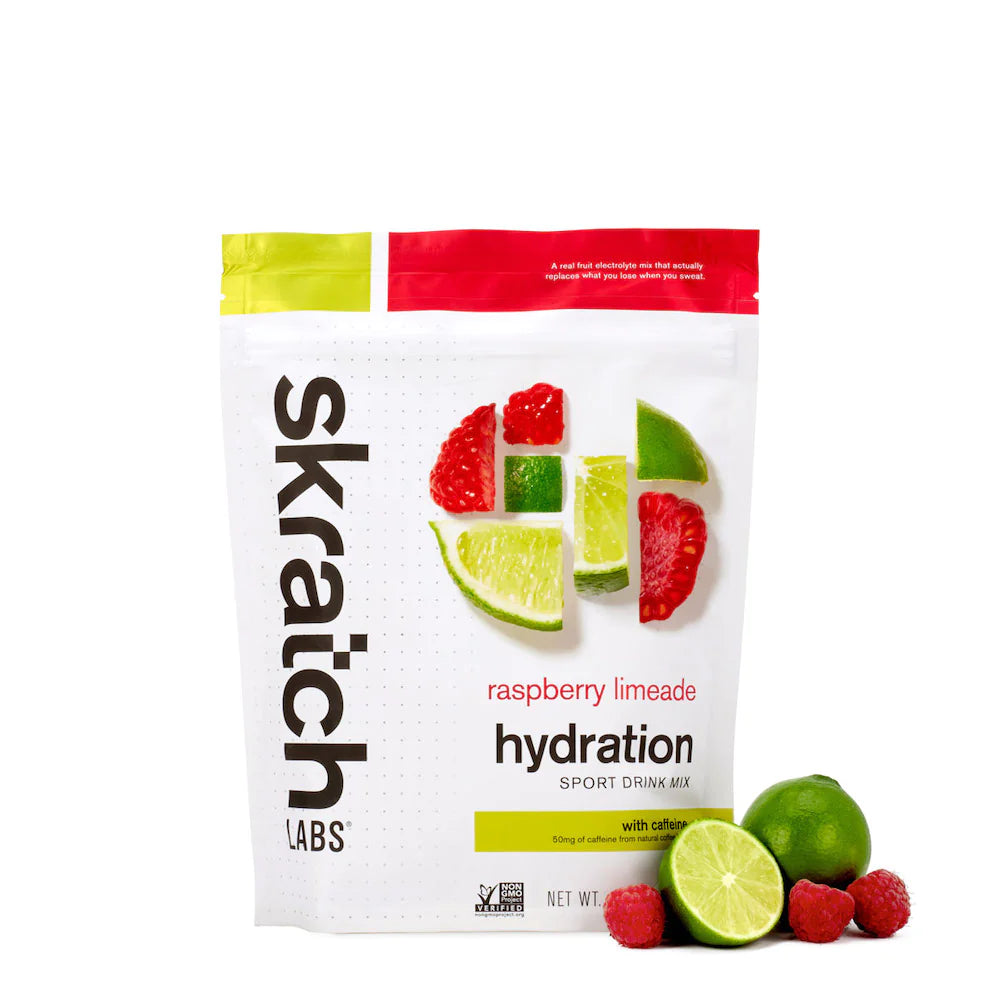 SKRATCH LABS - SPORTS HYDRATION MIX RASPBERRY LIMEADE W/CAFFEINE