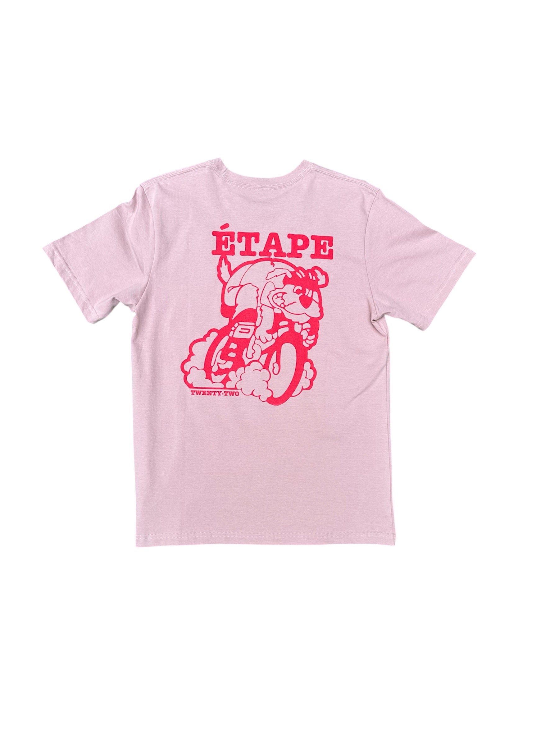 ÉTAPE 22 KEIRIN DOG TEE - ROSE/PINK