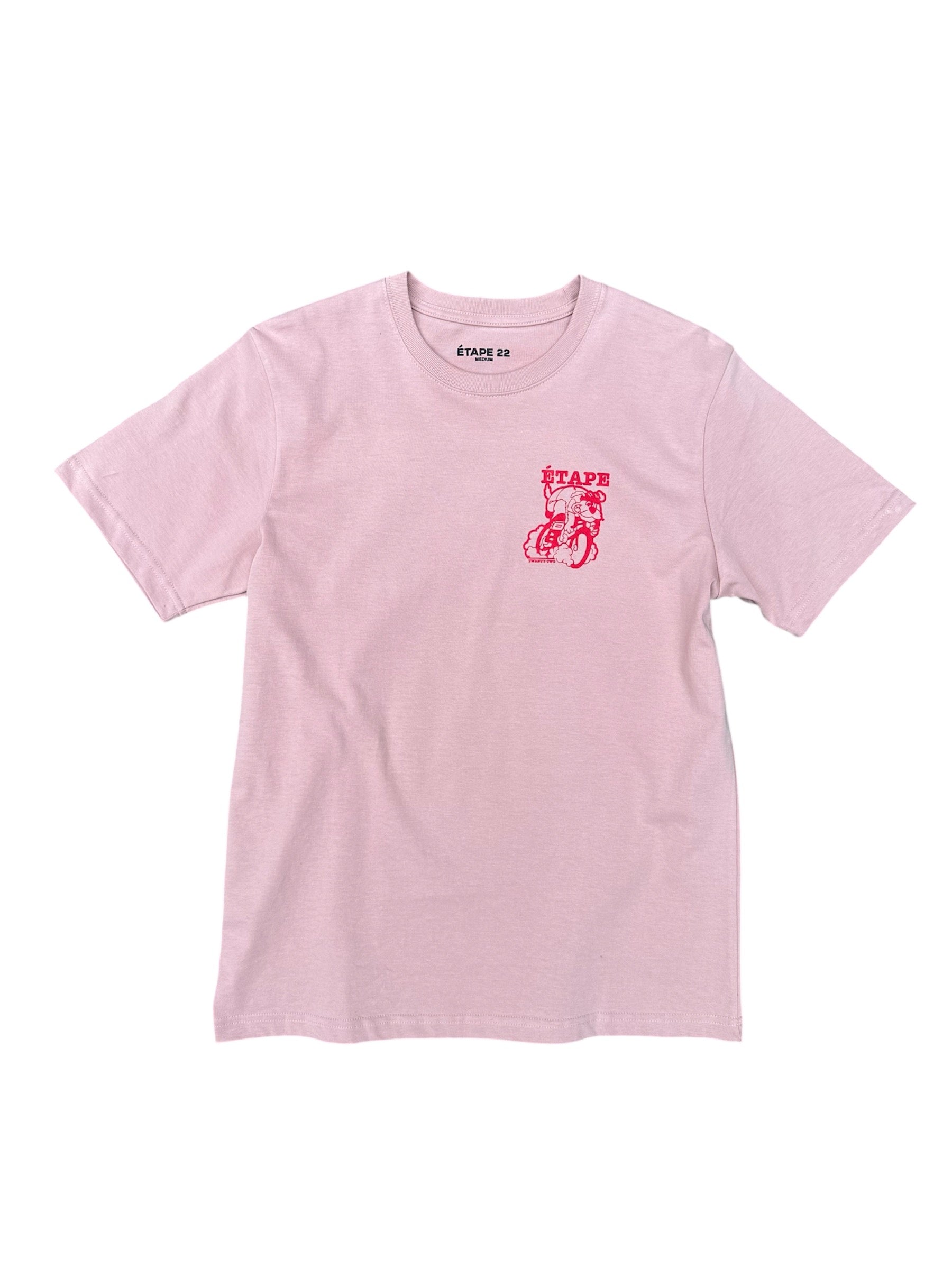 ÉTAPE 22 KEIRIN DOG TEE - ROSE/PINK