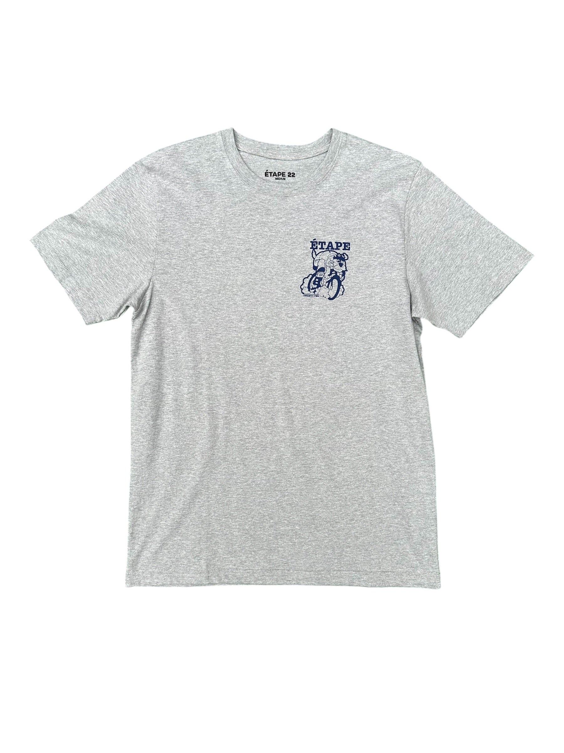 ÉTAPE 22 KEIRIN DOG TEE - GREY/BLUE