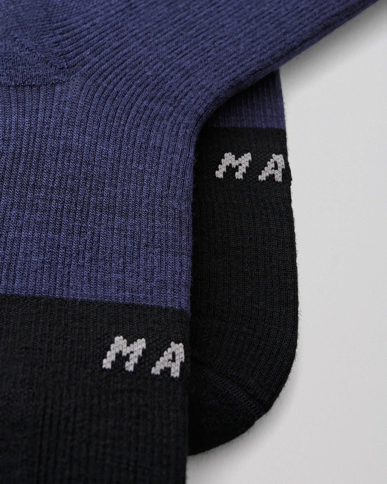 DIVISION MERINO SOCK - NAVY/BLACK