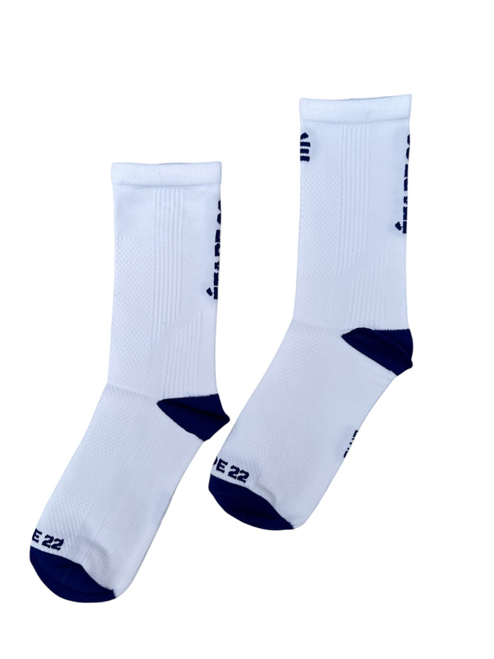 ÉTAPE 22 LOGO SOCKS - WHITE/BLUE